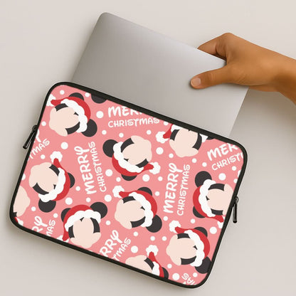 Merry Christmas Cartoon Mouse Pattern MacBook Cover