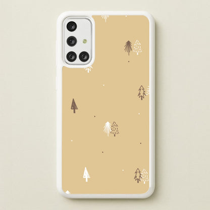 Minimal Christmas Trees Pattern Galaxy A71 Case