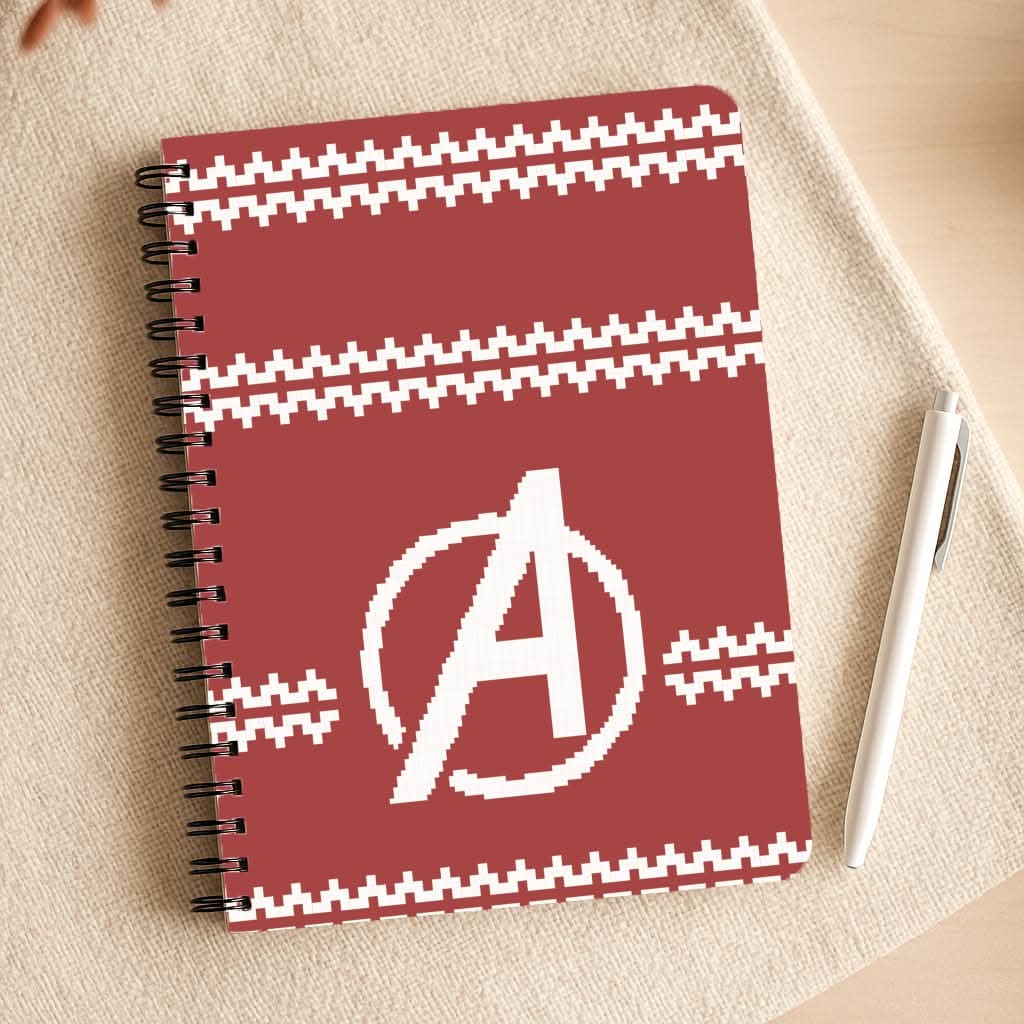 Superhero Team Red Christmas Jumper  Notepad