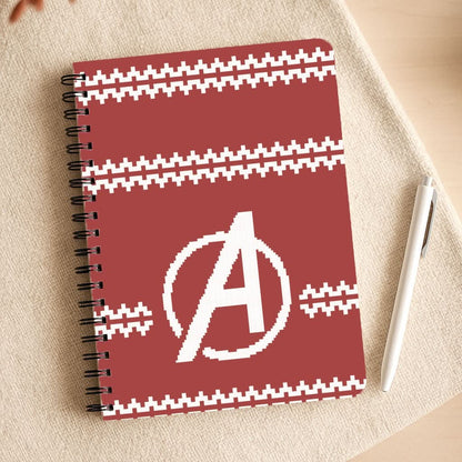 Superhero Team Red Christmas Jumper  Notepad