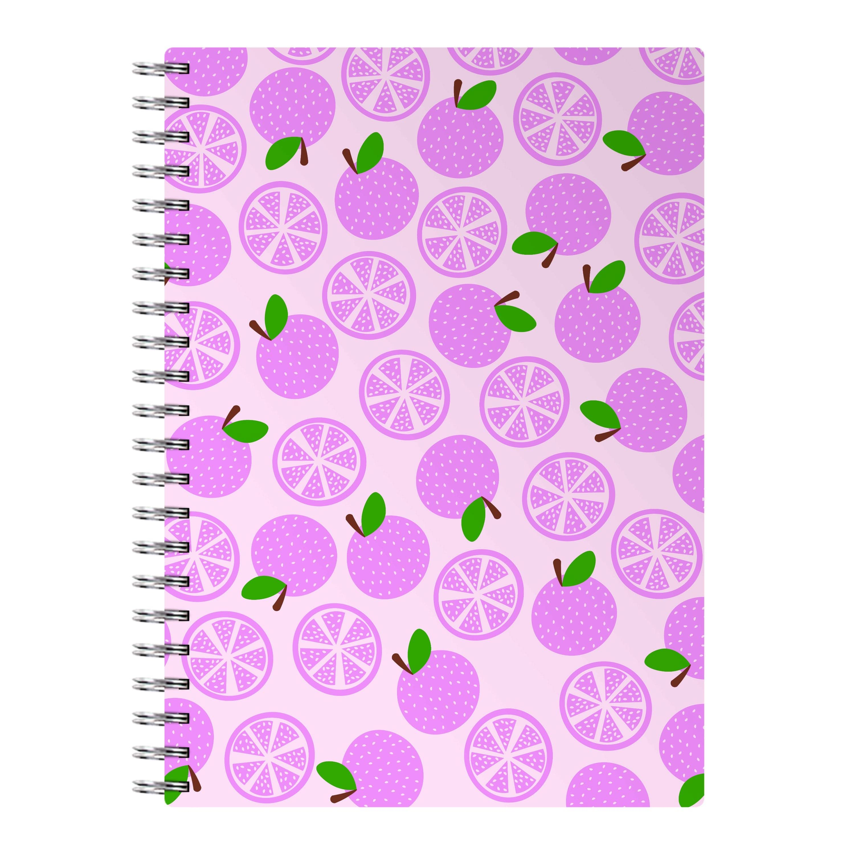 Textured Grapefruit Pattern Notebook