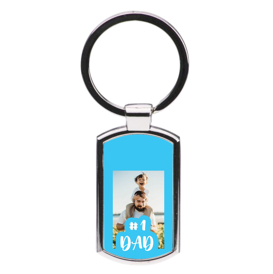 Hashtag 1 Dad - Personalised Father's Day Luxury Keyring