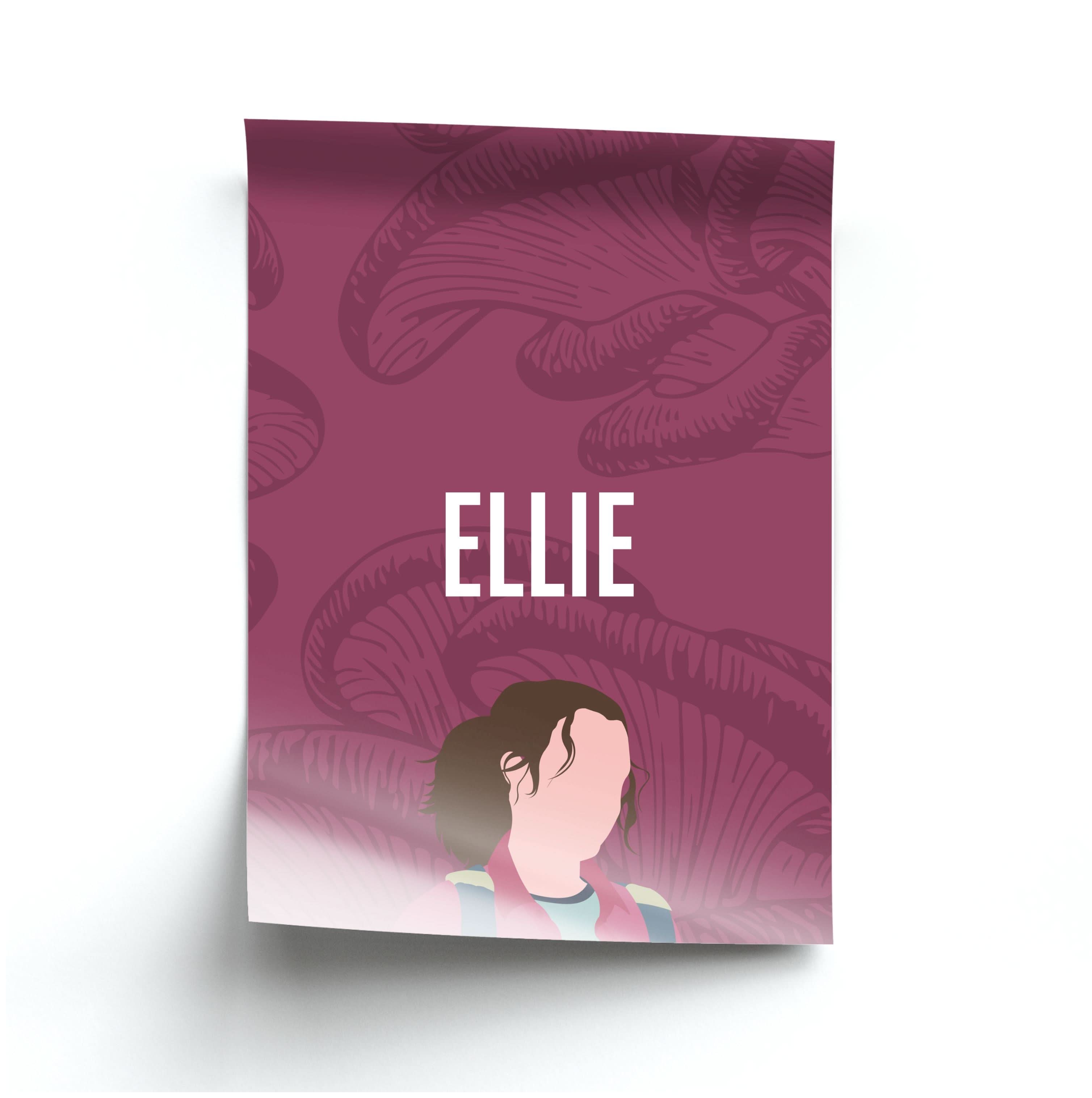 Ellie Mushroom Pattern Poster