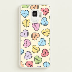 K-Pop Band Members Love Hearts Pattern Galaxy S9 Case
