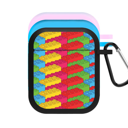 Bricks Isometric Pattern AirPods Case