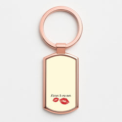 Kisses To My Exes Rose Gold Keyring