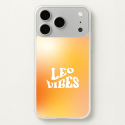 Leo Vibes Gradient Zodiac iPhone 17 Pro Max Case