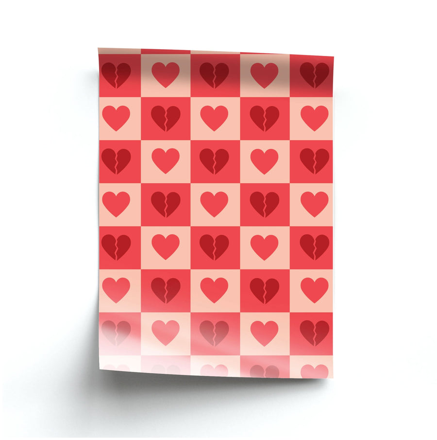 Valentine's Heart Pattern 2 Poster