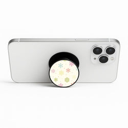 Pastel Snowflakes Pattern Phone Stand