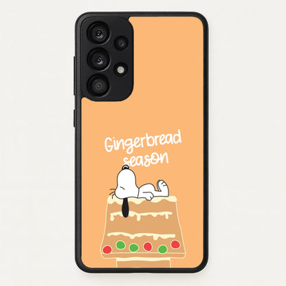 Cartoon Beagle Gingerbread House Galaxy A53 Case
