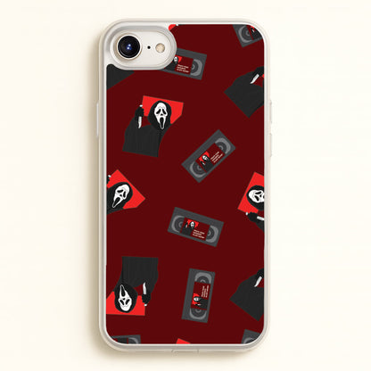 VHS & Ghostface Pattern iPhone 6 / 7 / 8 / SE Case