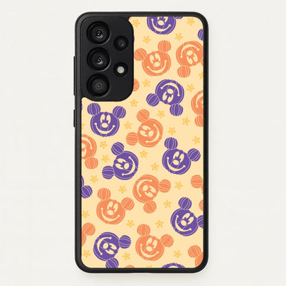 Pumkin Mouse And Stars Pattern Galaxy A33 Case