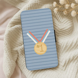 No.1 Medal Leather Phone Case