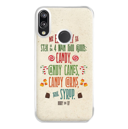 The Four Main Food Groups - Elf Phone Case