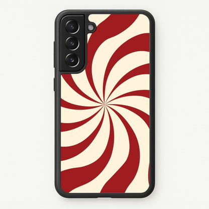 Peppermint Swirl Pattern Galaxy S22 Plus Case