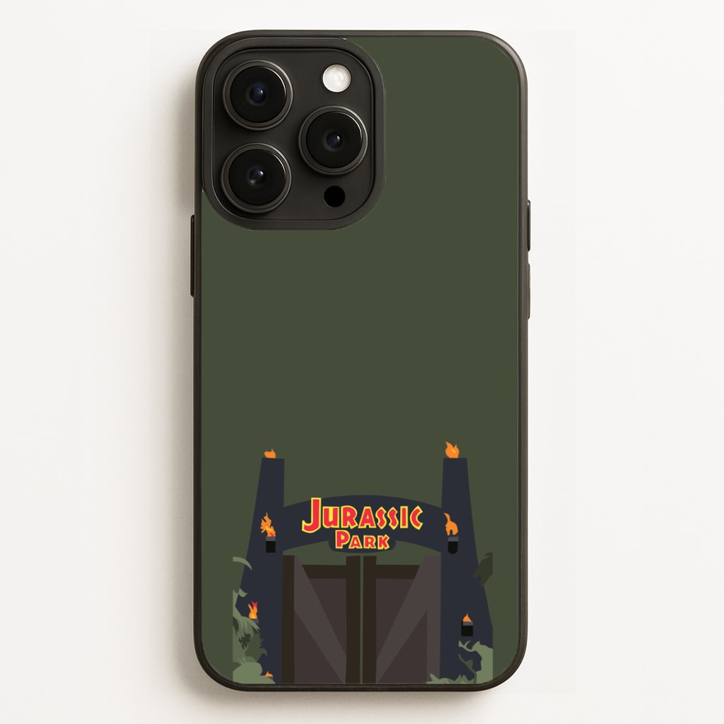 The gate - Dinosaur Park Phone Case for iPhone, Samsung Galaxy and Google Pixel