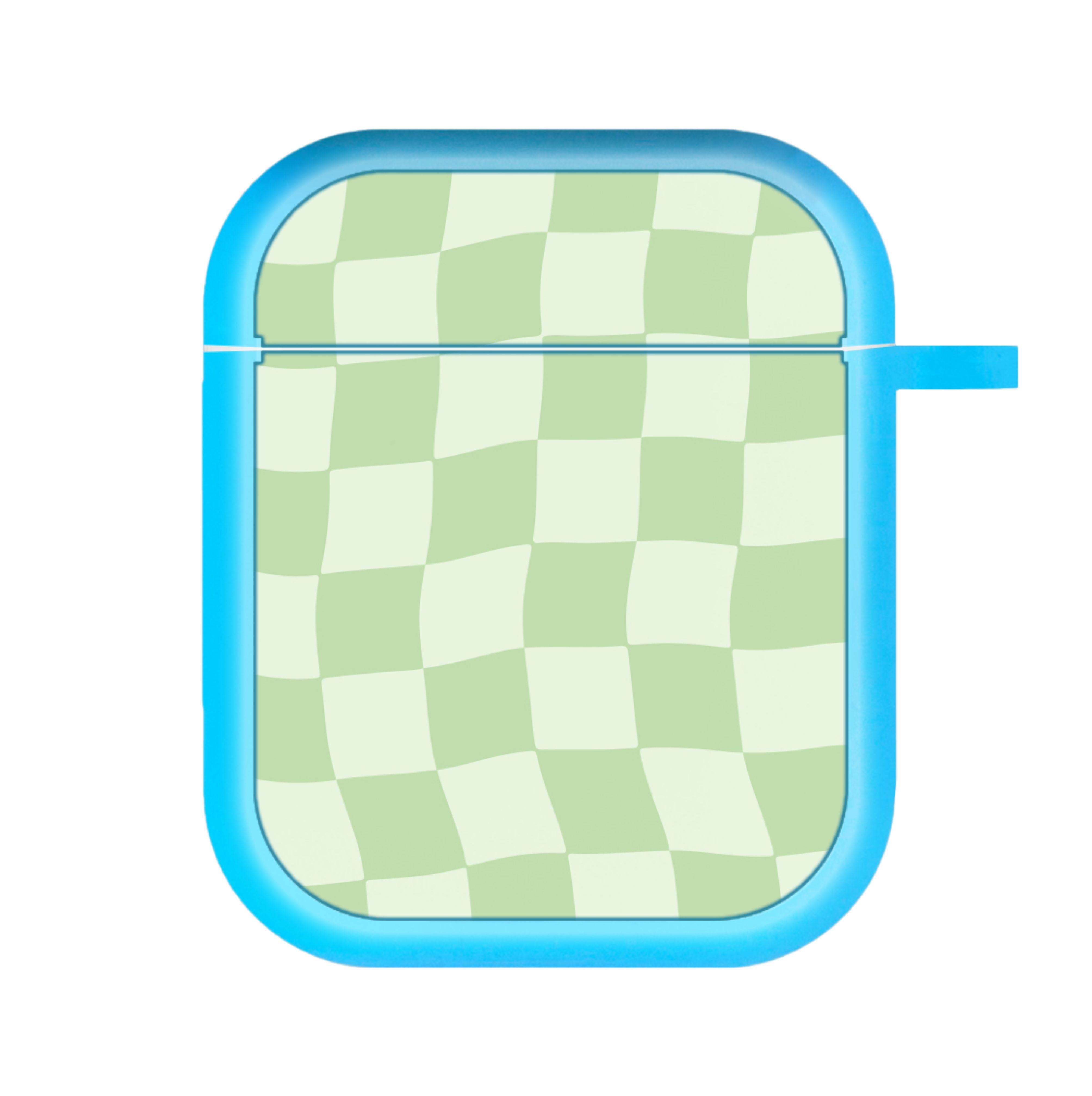 Green Checkers AirPods Case