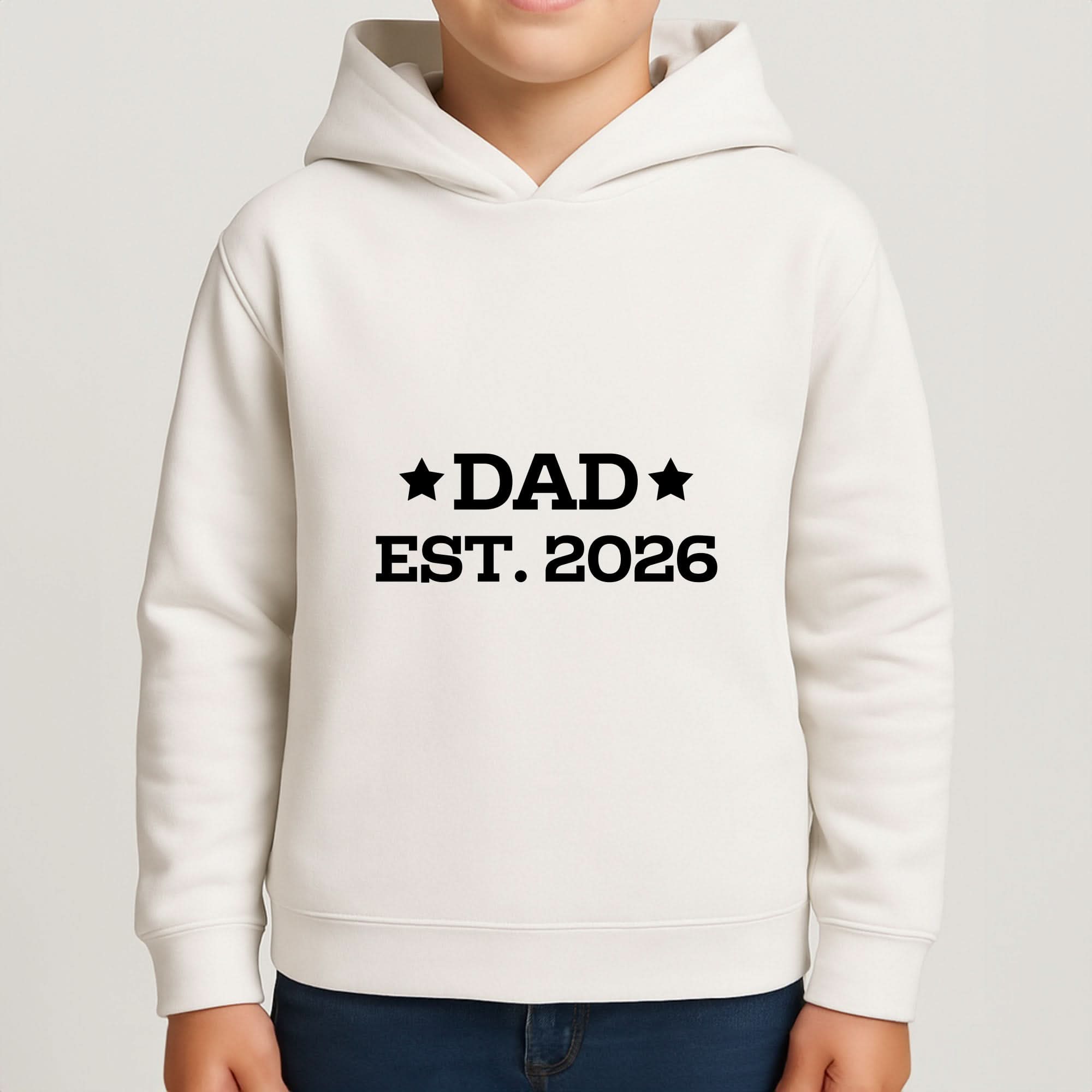 Dad Est 2026 Boys Hoodie