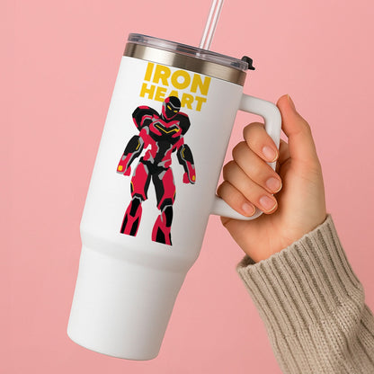 Metal Heart Hero Standing Tumbler