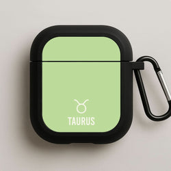 Taurus Pastel Zodiac Black AirPods Case