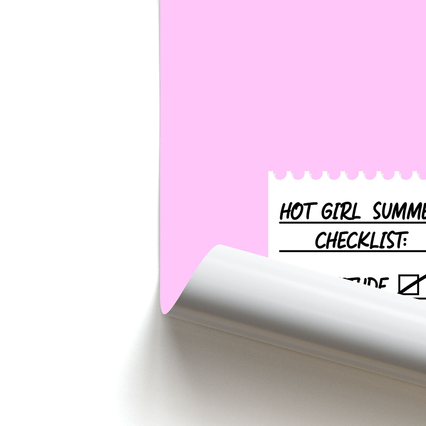 Hot Girl Summer Checklist - Summer Poster