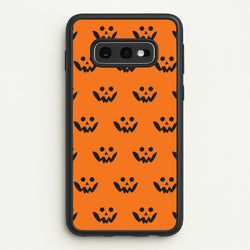 Carved Pumpkin Face Pattern Galaxy S10e Case