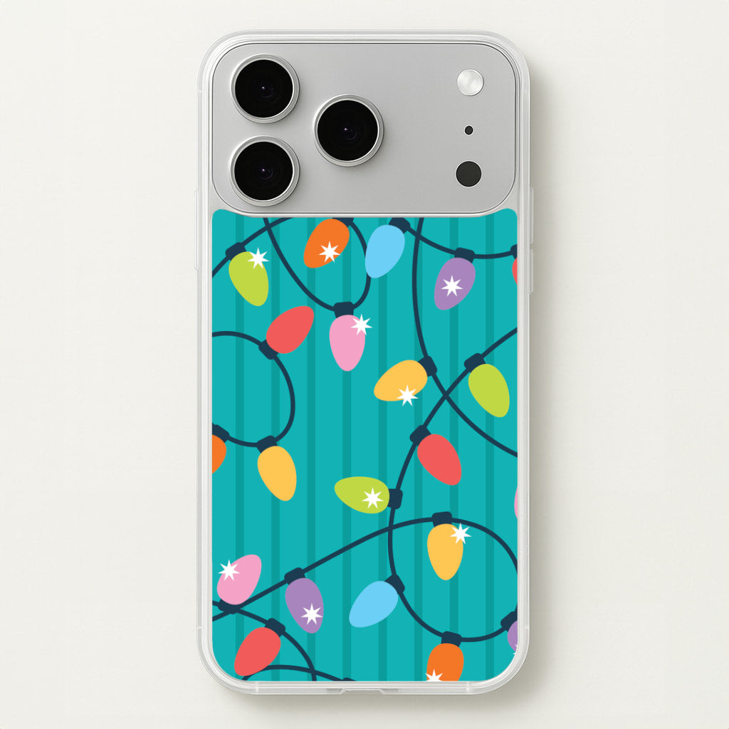 Funky Christmas Lights Pattern iPhone 17 Pro Case