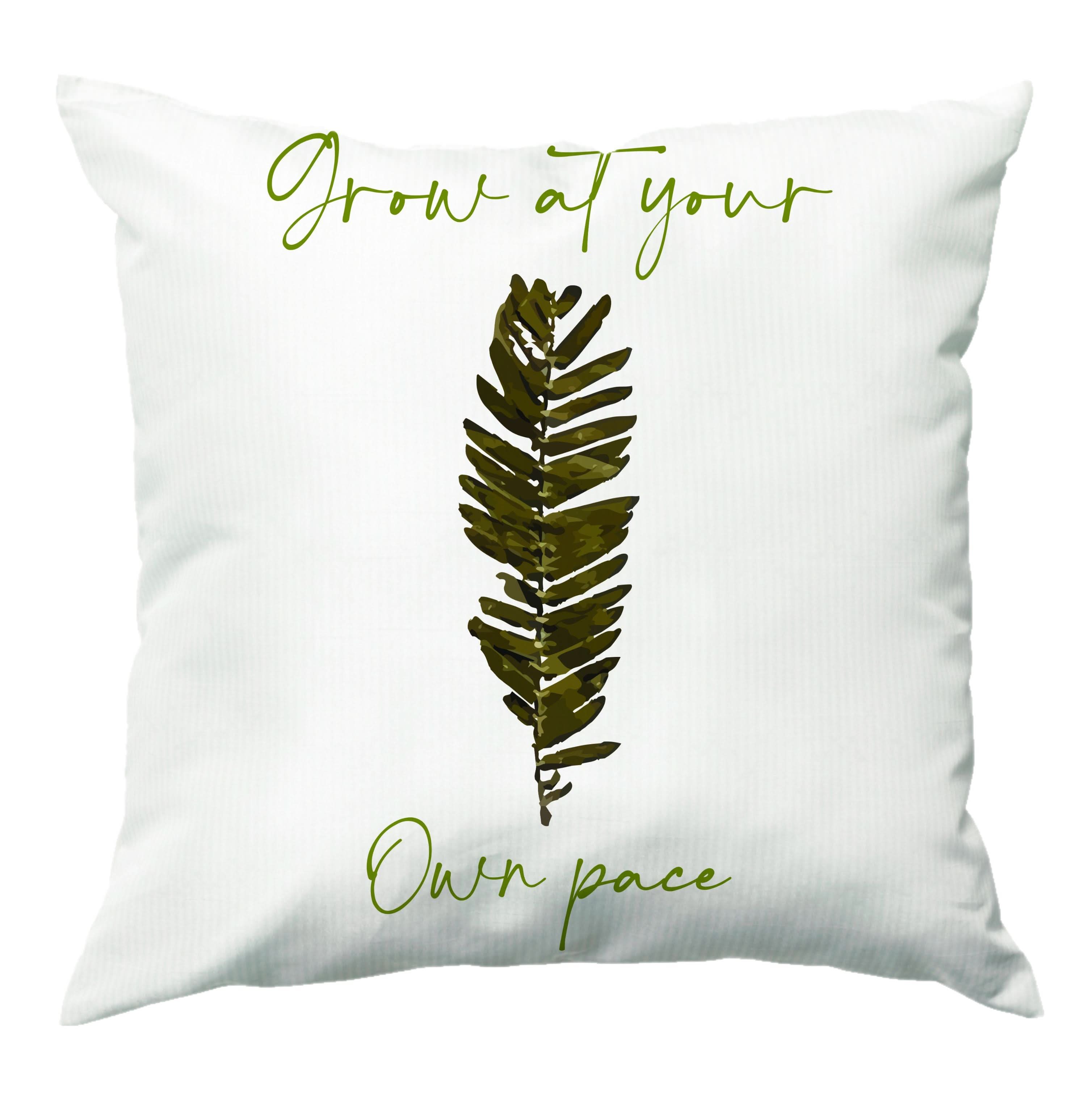 Grow At Your Own Pace Fern Cushion