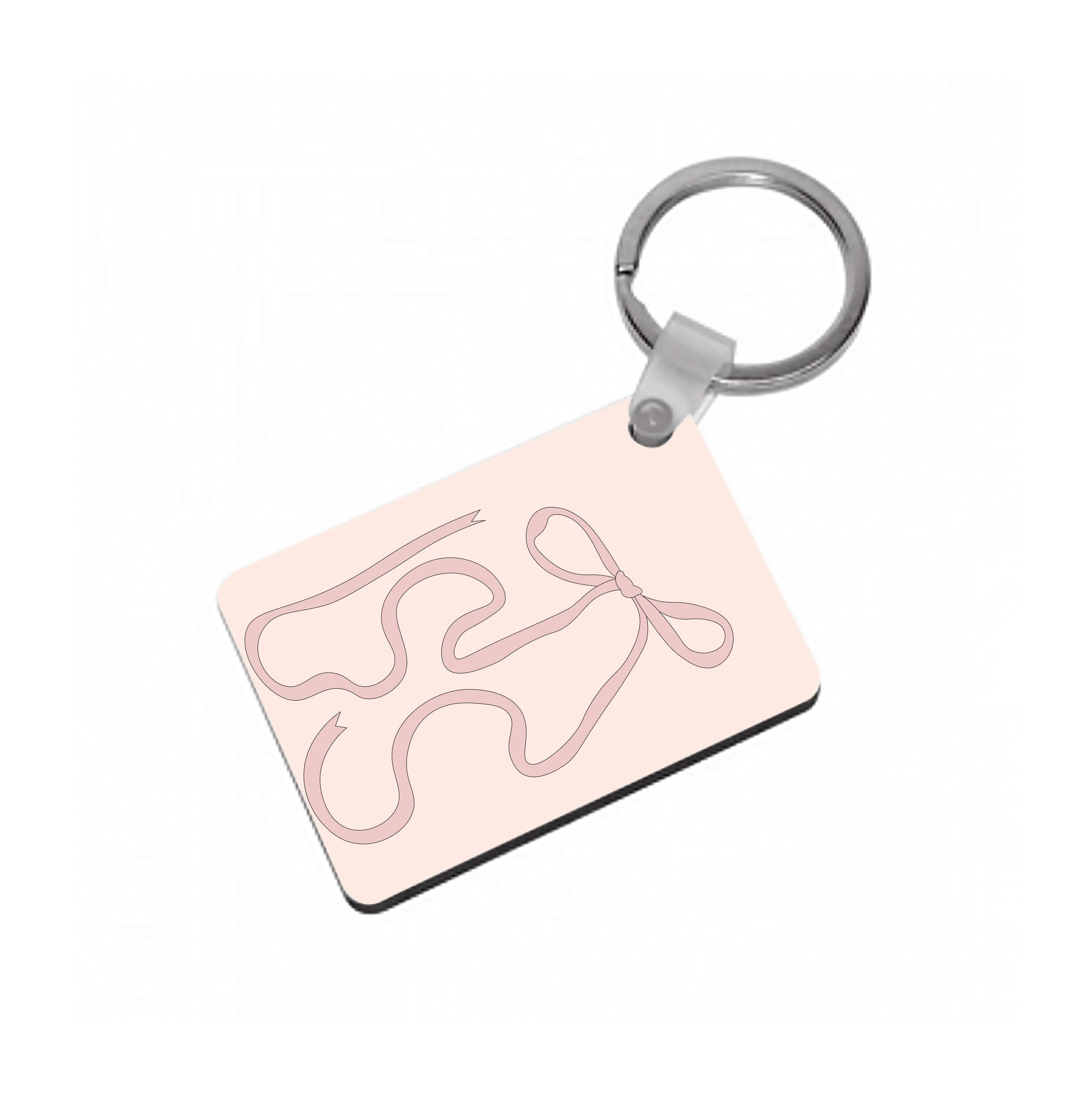 Pink Ribbon Keyring