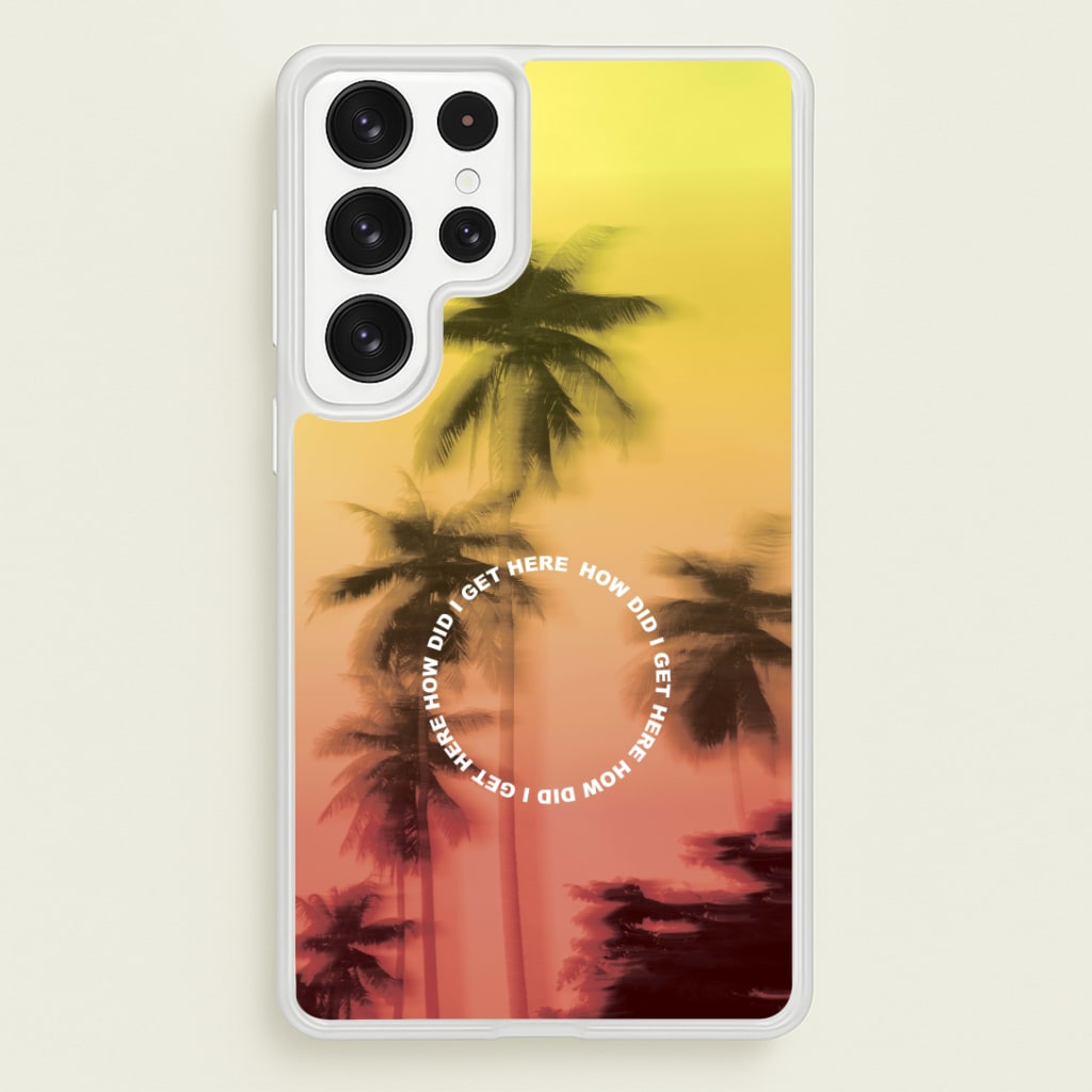 Palm Trees Circle Galaxy S23 Ultra Case