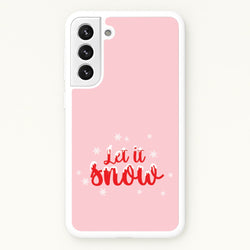 Let It Snow Snowflakes Galaxy S21 Case