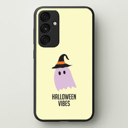 Purple Ghost Halloween Vibes Galaxy A35 Case