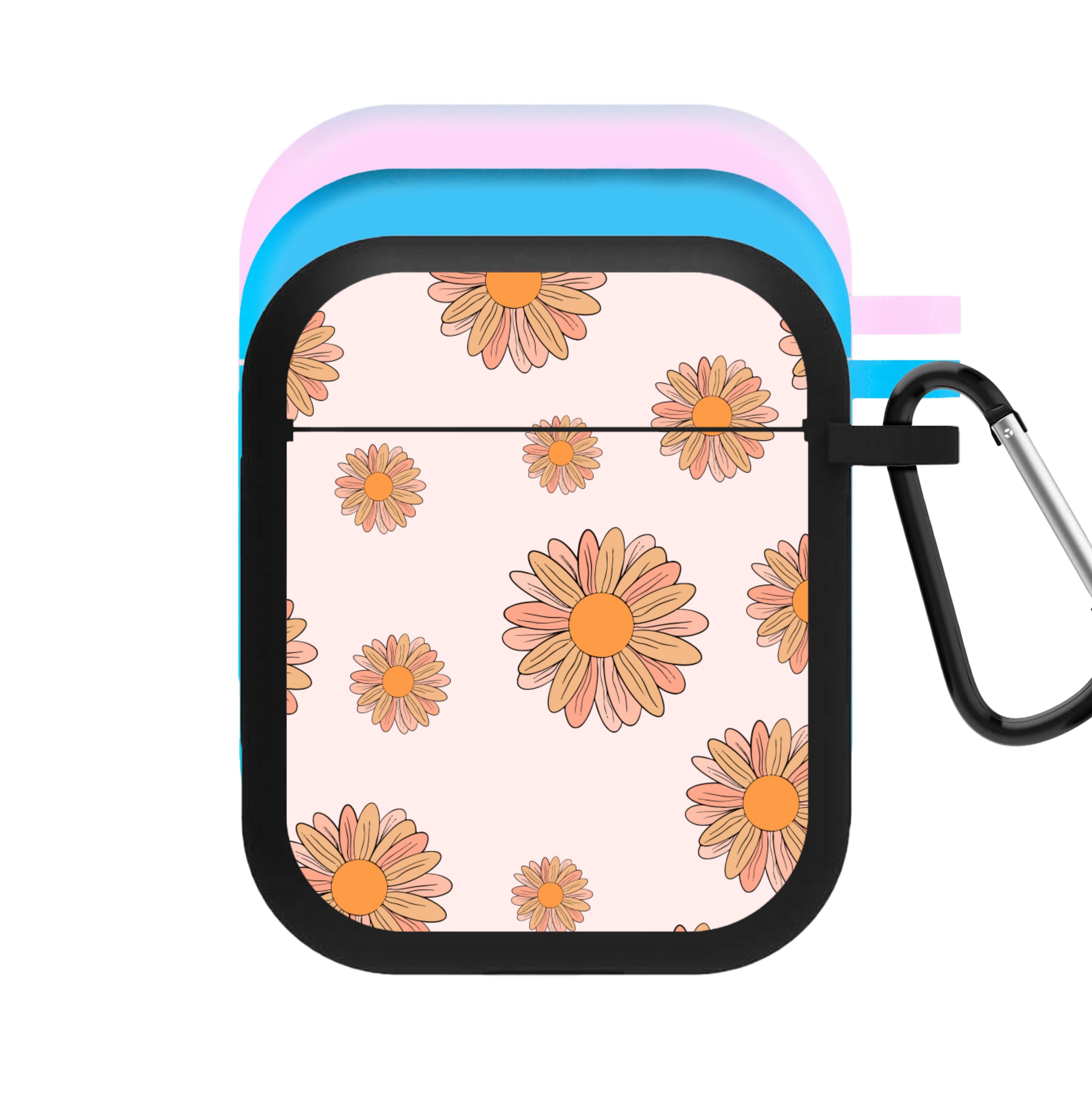 Peach Daisy AirPods Case