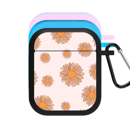 Peach Daisy AirPods Case