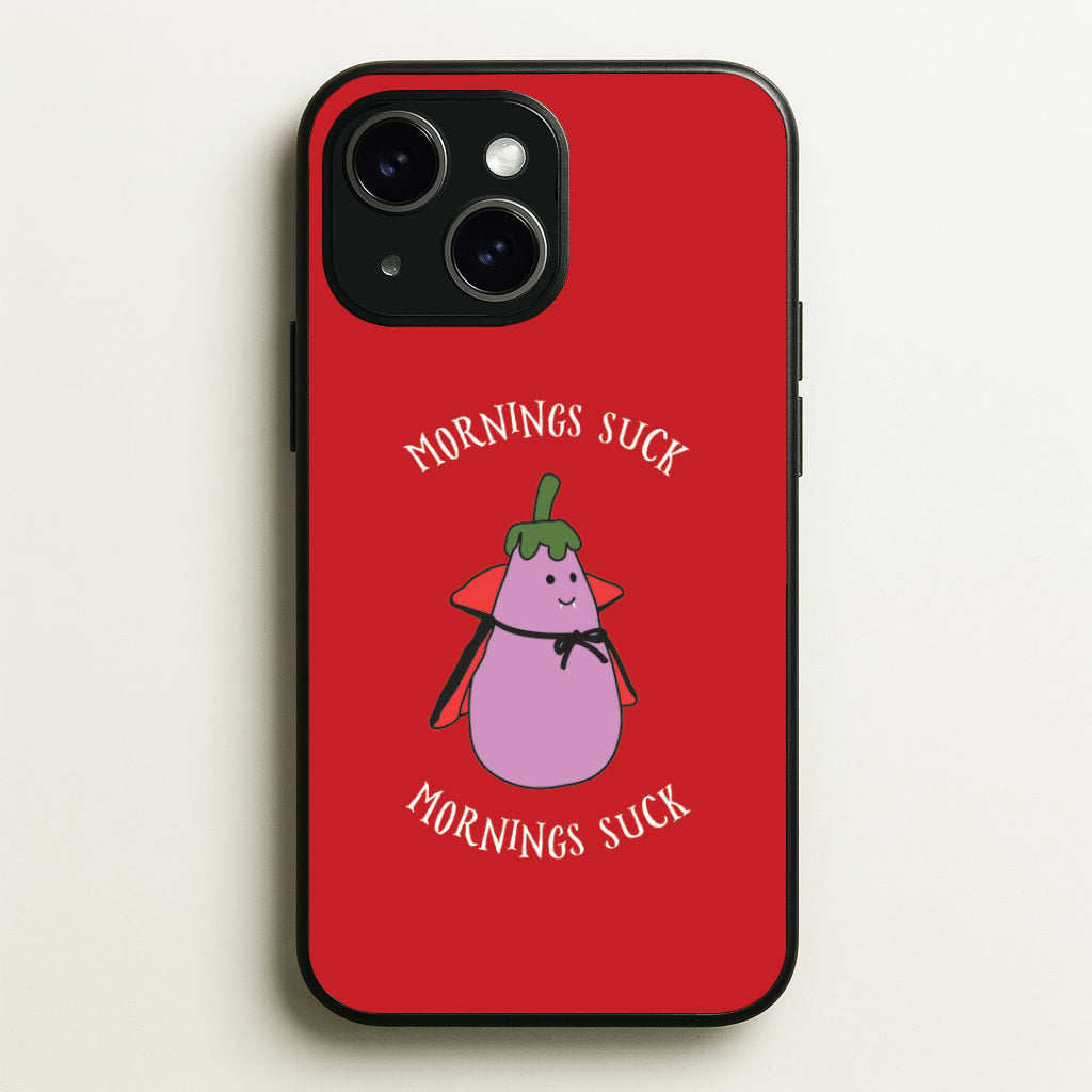 Mornings Suck Plush - Halloween iPhone 15 Plus Case