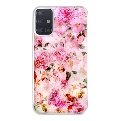 Pretty Pink Chic Floral Pattern Phone Case