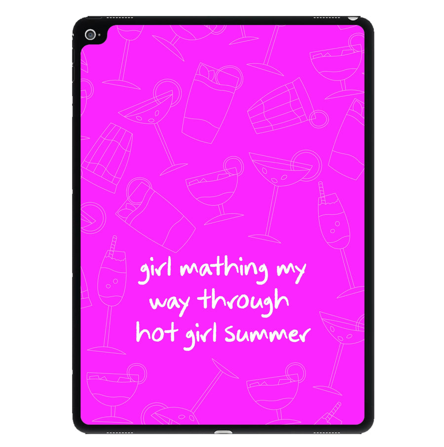 Girl Mathing - Summer iPad Case