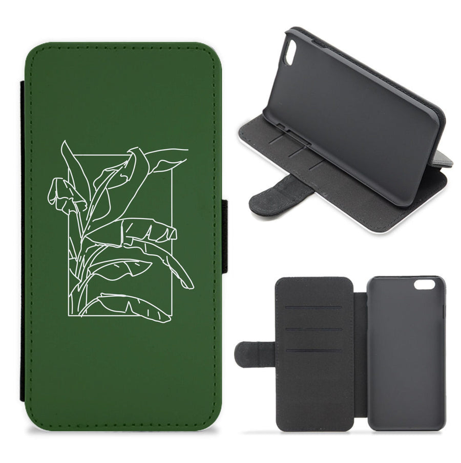 Green Leaf - Foliage Flip / Wallet Phone Case