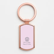 Ferris Wheels, Kisses & Lilacs Luxury Keyring 4