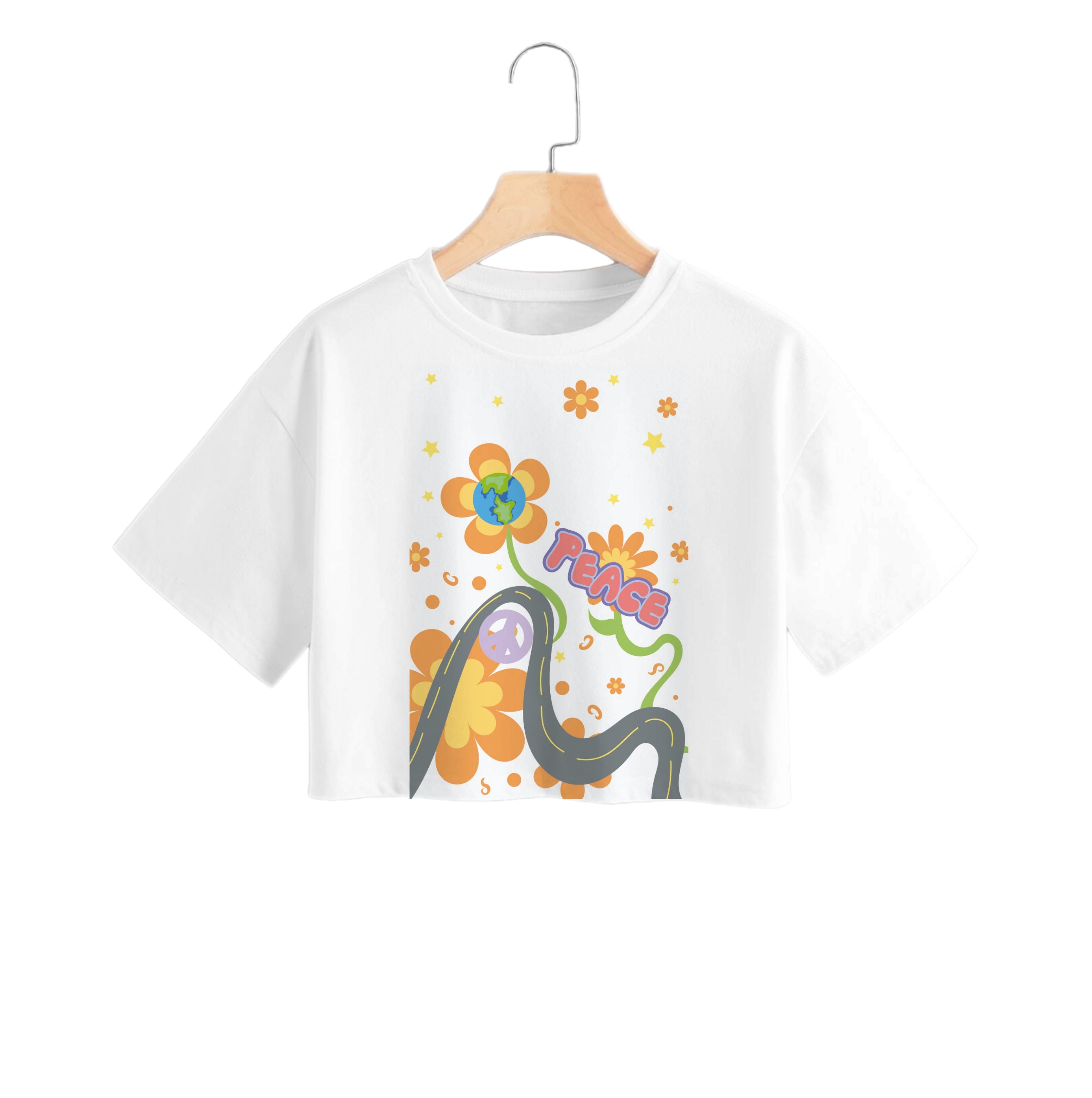 Peace - Cars Crop Top