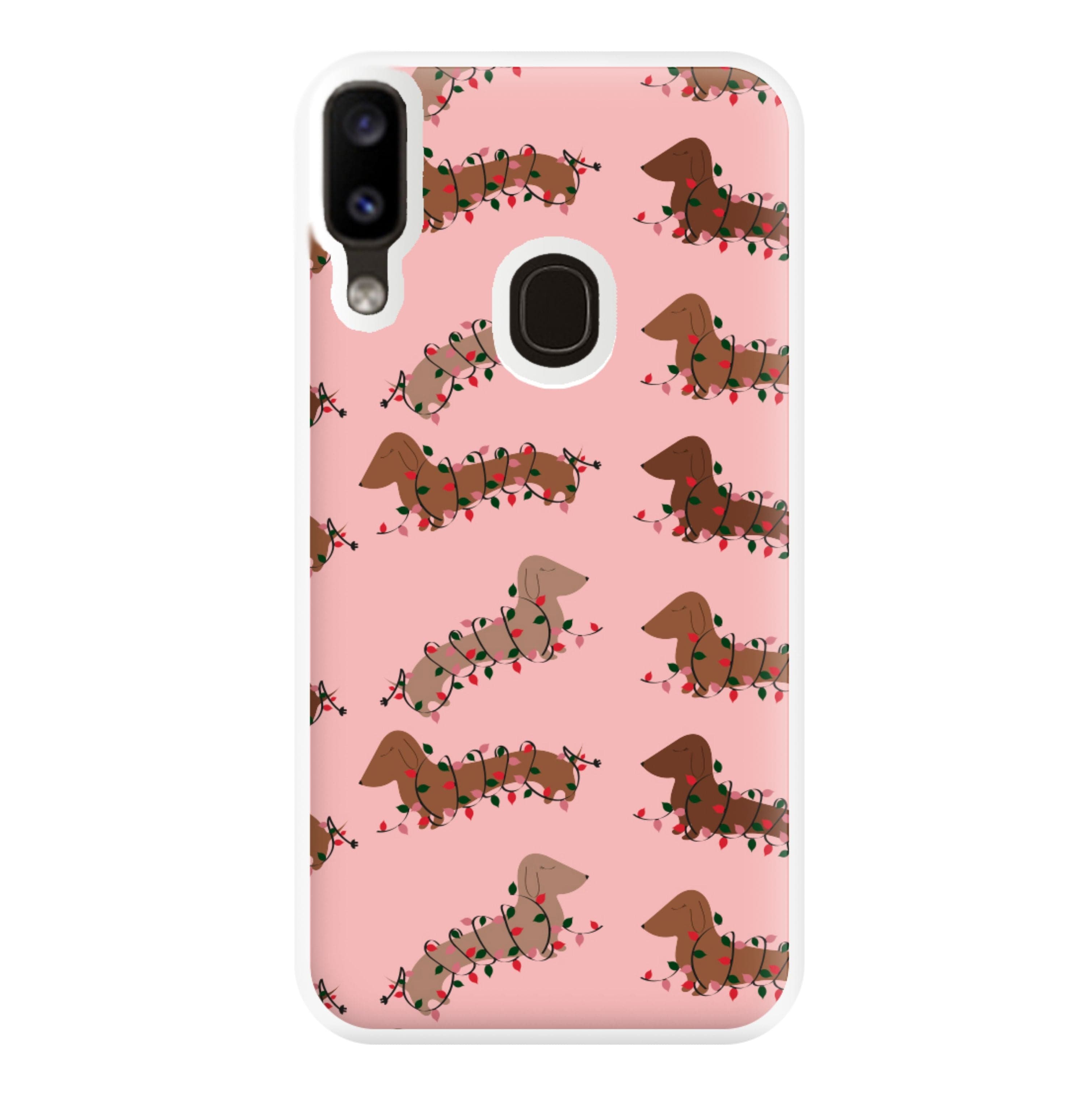 Dachshund Christmas Pattern Phone Case