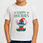 Cute Blue Alien Elf Kids T-Shirt 4