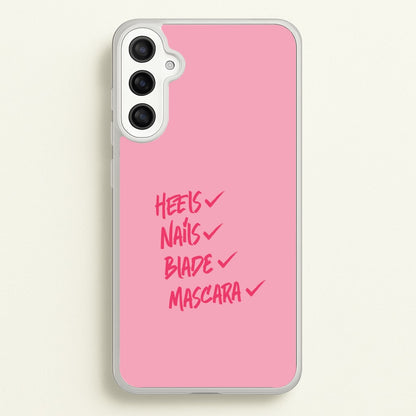 Heels, Nails, Blade, Mascara Galaxy A34 Case