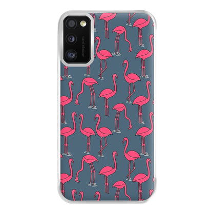 Basic Pink Flamingo Pattern Phone Case