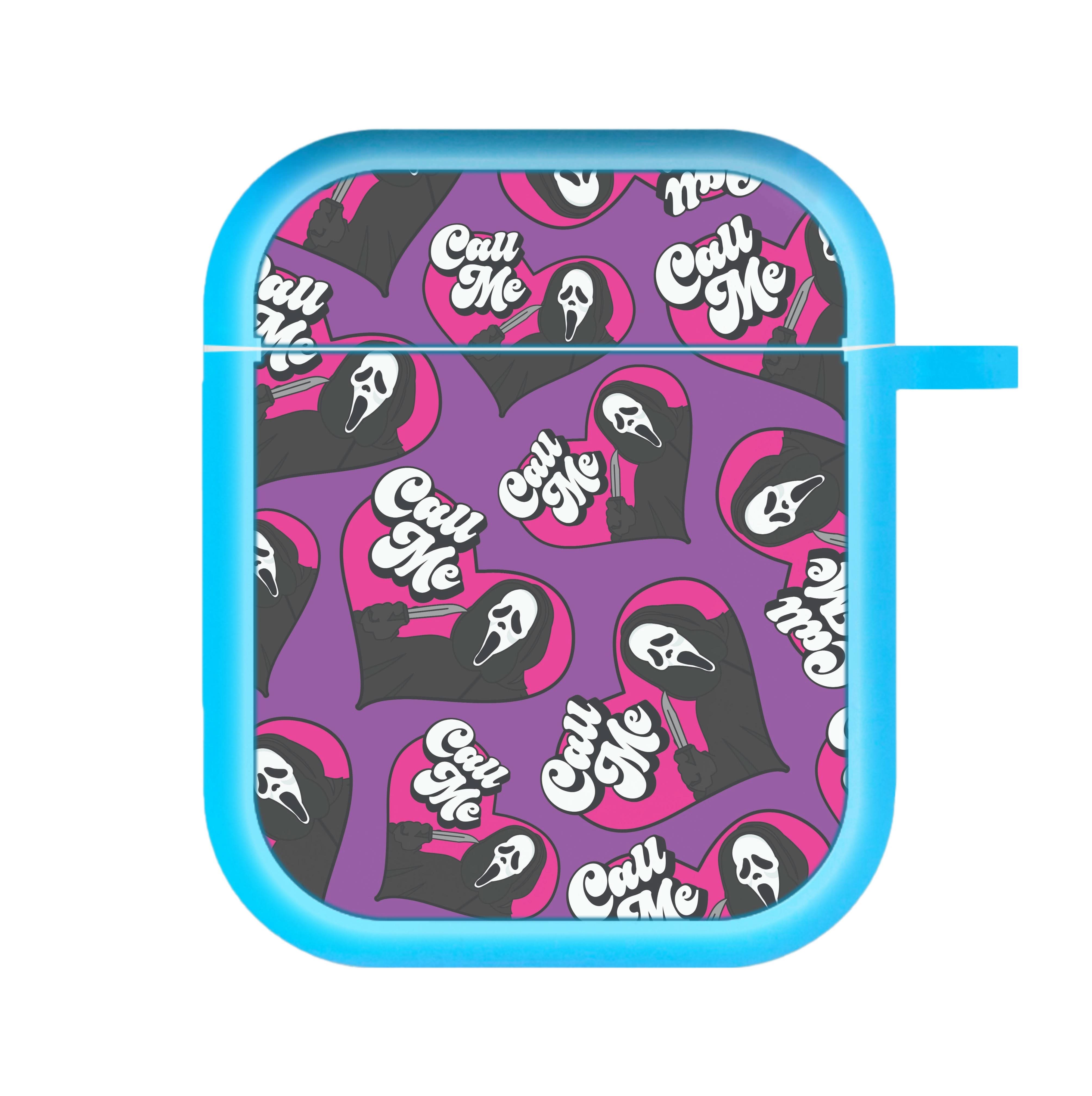 Call Me Heart Pattern AirPods Case