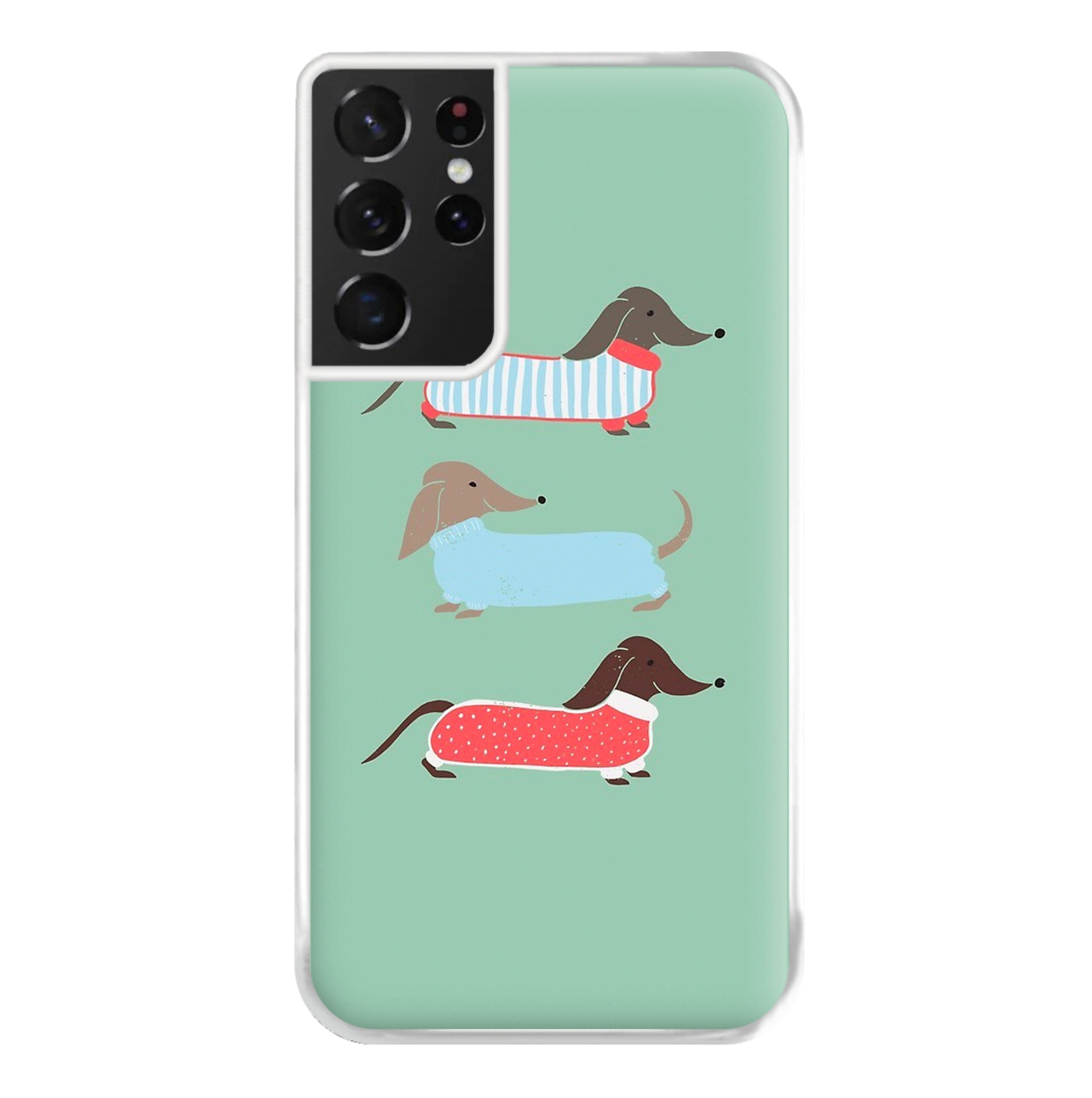 Sausage Dogs in Jumpers Phone Case