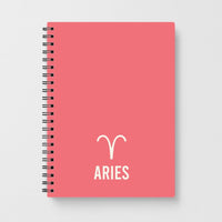 Aries Pastel Zodiac Notebook