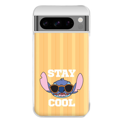 Stay Cool Blue Alien Google Pixel 8 Pro Case