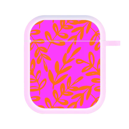 Pink & Orange Leaves - Foliage AirPods Case