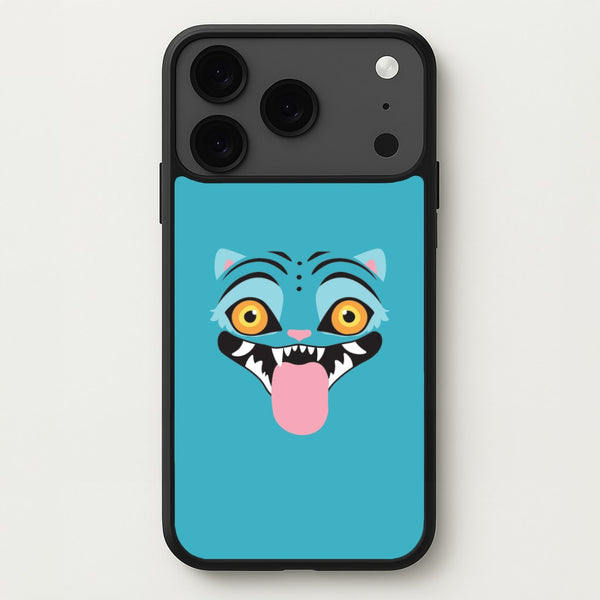 Demon Cat Face iPhone 17 Pro Case